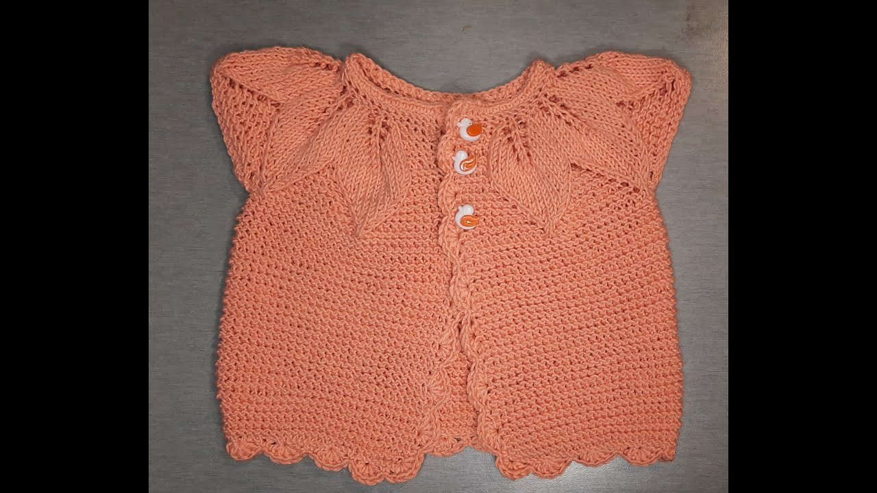Кардиган детские вязаные спицами/ cardigan baby knitting/ Մանկական ժիլետ/ часть-2