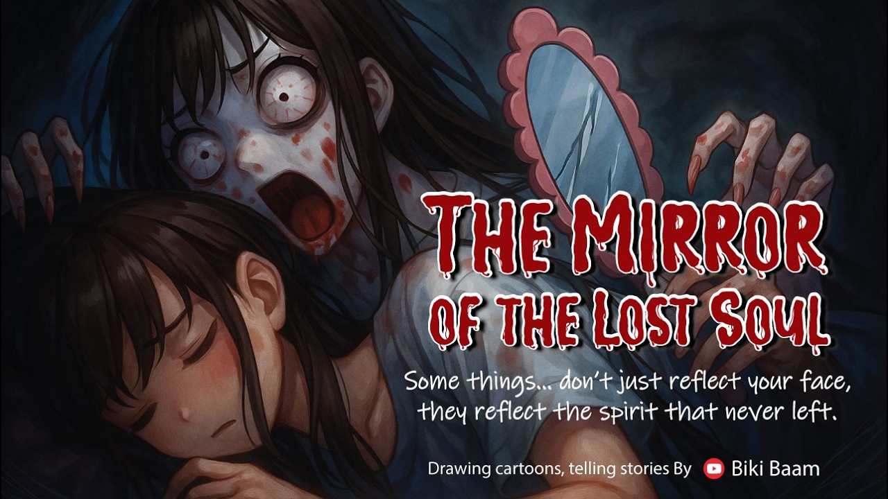 “The Mirror of the Lost Soul” #Horror #cartoon #CursedMirror #ghost #Family #drama  #krama #anime