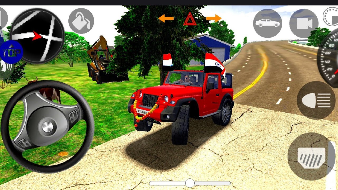Modified Mahindra Thar😈Games:Indian Red Thar (Gadi Wala Games) Car Game Android Game a Part 10 