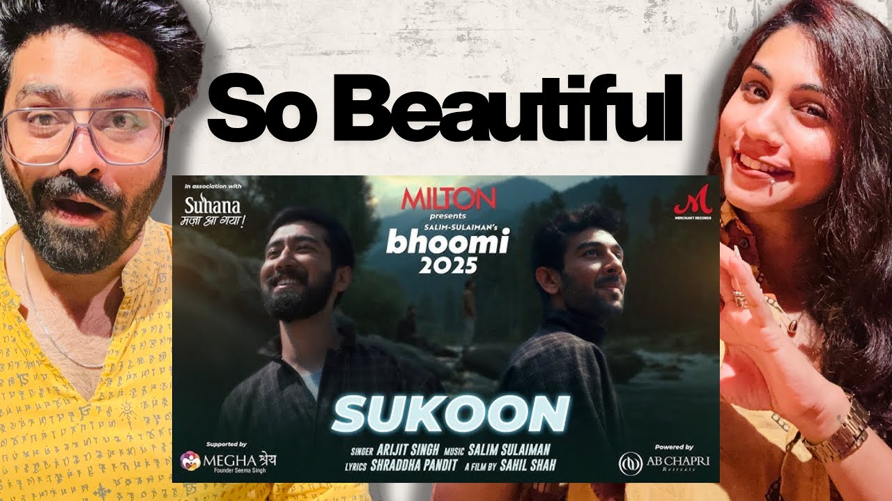 Sukoon Song Reaction | Arijit Singh | Salim Sulaiman | Shraddha Pandit | Bhoomi | Merchant Records