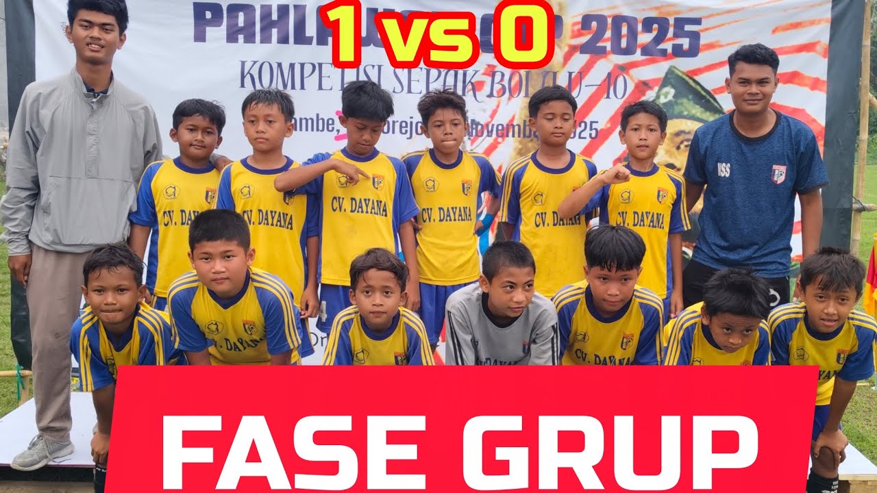 SSB ROKET 1 vs 0 SSB PSAD BRAWIJAYA //8 CALVI// PAHLAWAN CUP KU 10  GRESIK // SEPAKBOLA USIA DINI
