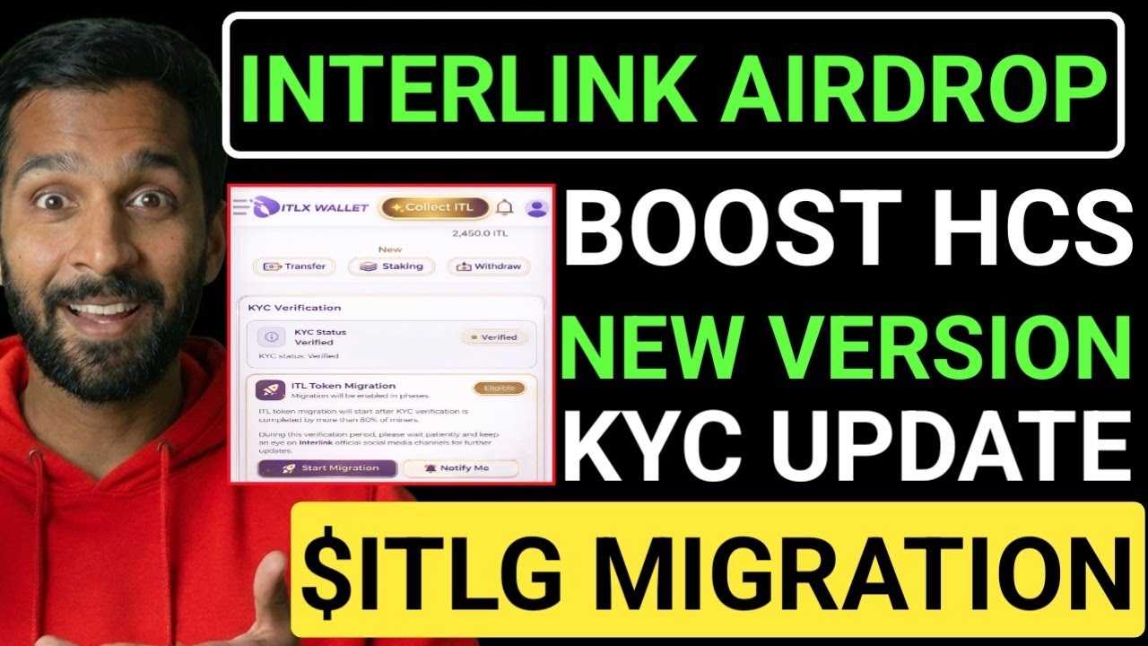 📌INTERLINK AIRDROP🔥$ITLG TOKEN MIGRATION🔥$ITLG NEW VERSION || KYC NEW UPDATE 