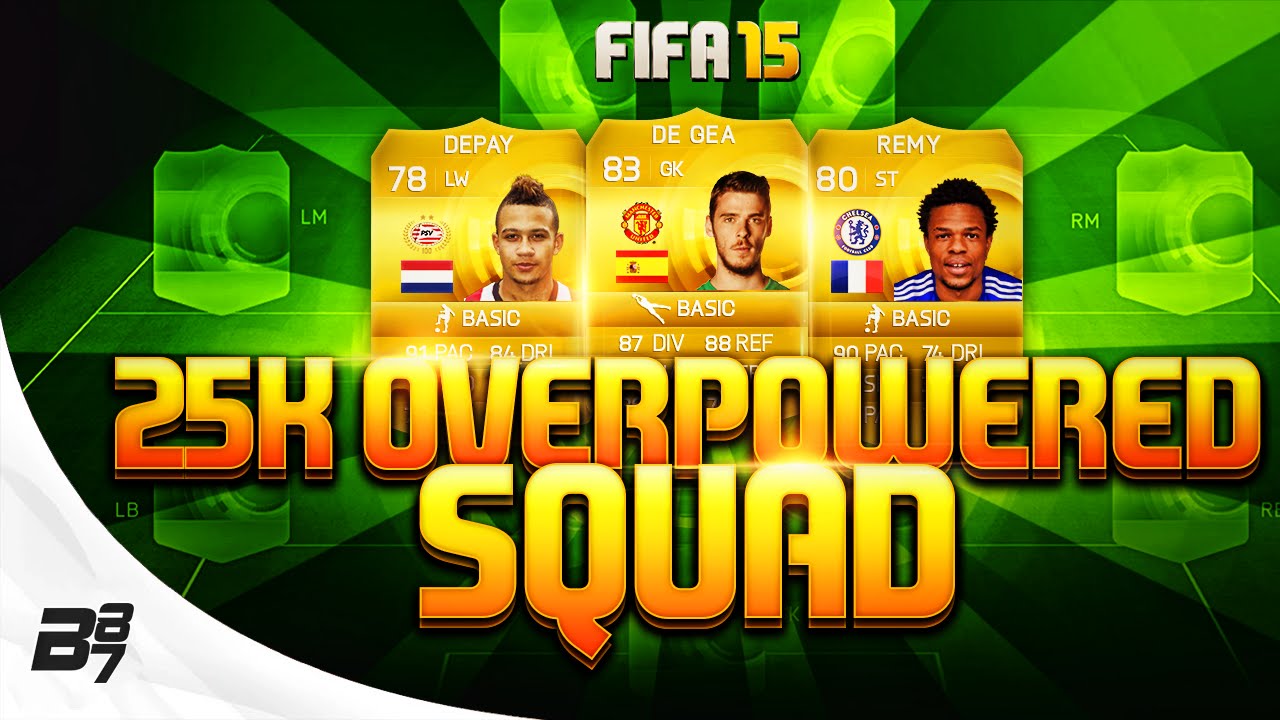 FIFA 15 | OVERPOWERED 25K MARKET CRASH SQUAD BUILDER