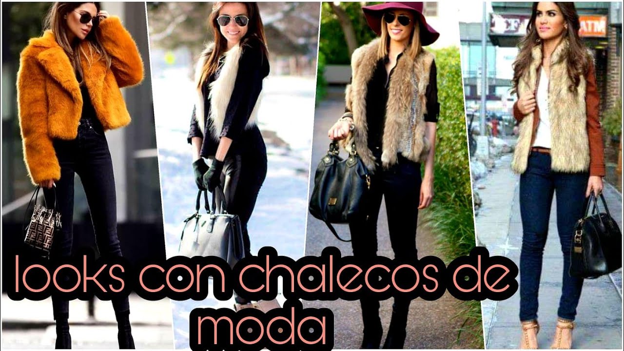 LOOKS DE MODA|CON CHALECOS DE PELUCHE! #MODAOTO&Ntilde;OINVIERNO