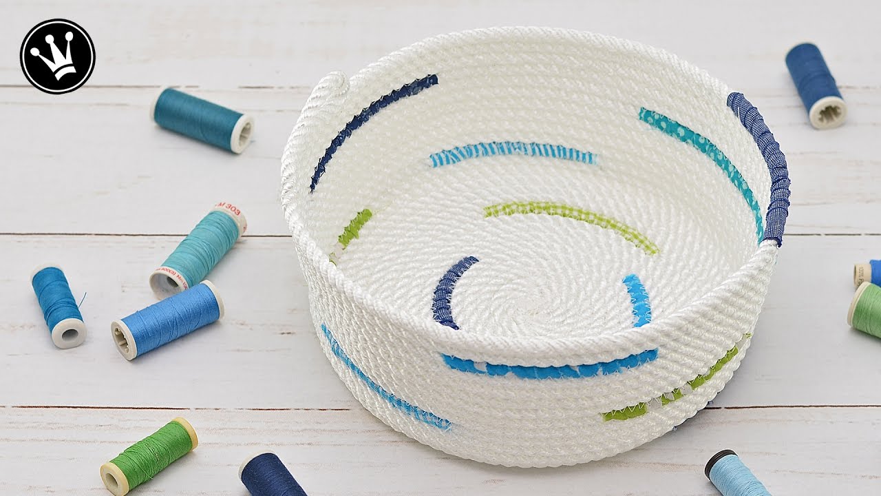 DIY - Rope bowl nähen I Rope basket I Seilkorb nähen I How to [GERMAN]