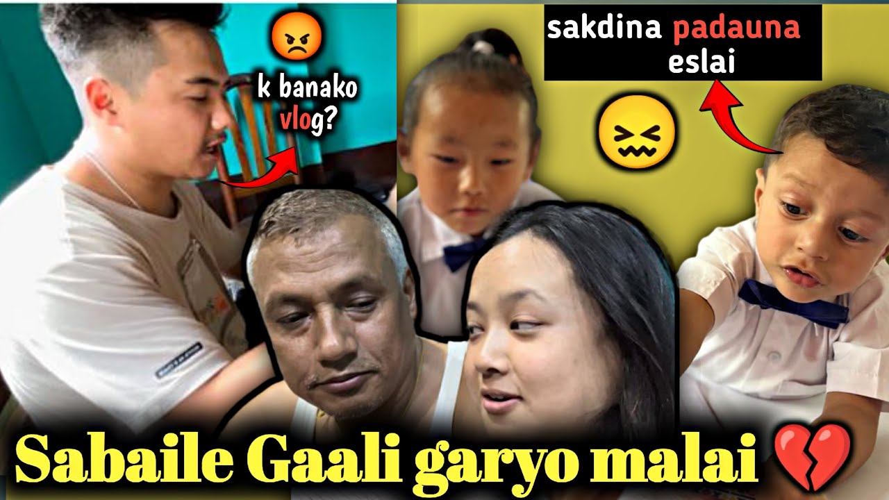 My last vlog?? 💔 || Bhai lai padaunu na sakne vaye 🤕