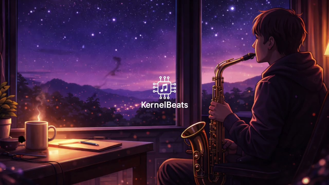KernelBeats – Starlit Reflections | Chill Saxophone Lo-Fi Beats