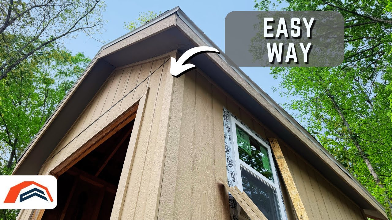 Easy Way to Trim a 8x12 Shed