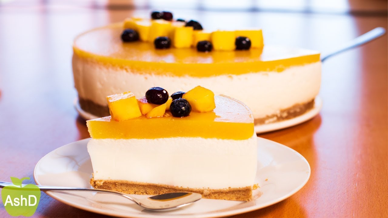 Tarta de Mango Saludable SIN Horno🥭Comer Rico y Sano es Posible