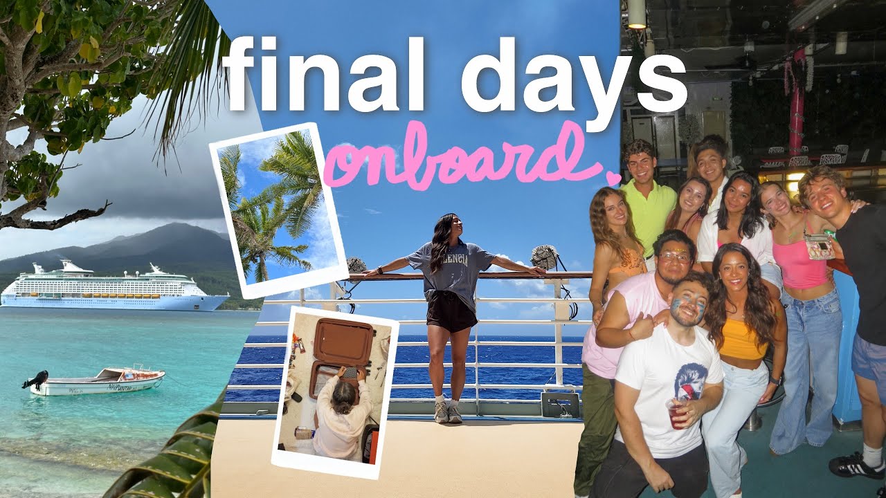 My Last Week Working On A Cruise Ship (part II) 💔 cast bloopers, packing up my life + saying goodbye
