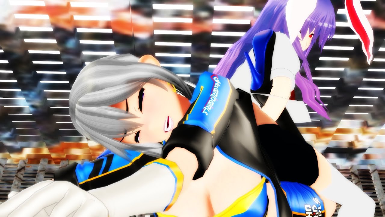 【東方MMD】幻想郷はずかしプロレスリング Fight１ 咲夜美鈴vs妖夢鈴仙【紙芝居】