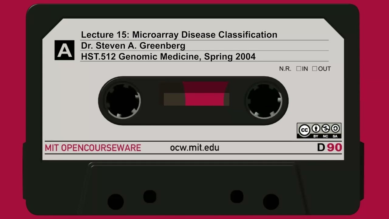 Lecture 15: Microarray Disease Classification