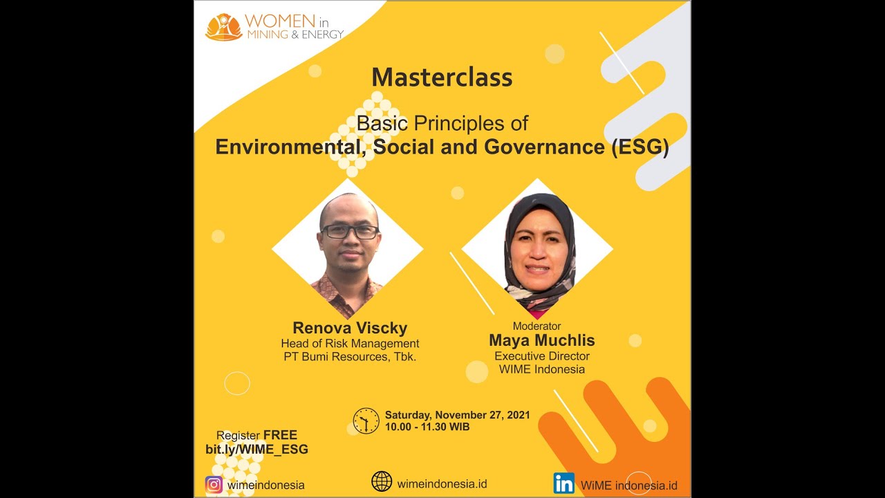 Masterclass: Basic Principles of Environmental, Social, and Governance (ESG)