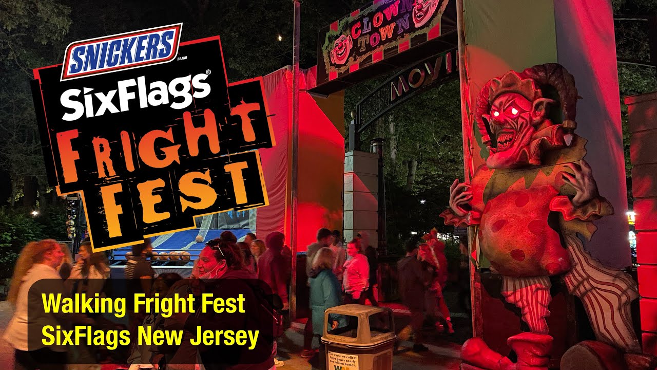 Walking Fright Fest Six Flags NJ