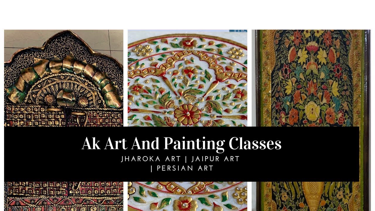 Jharoka |Tanjore | Persian | jaipurArt |Call 9582858532 | For Online Classes