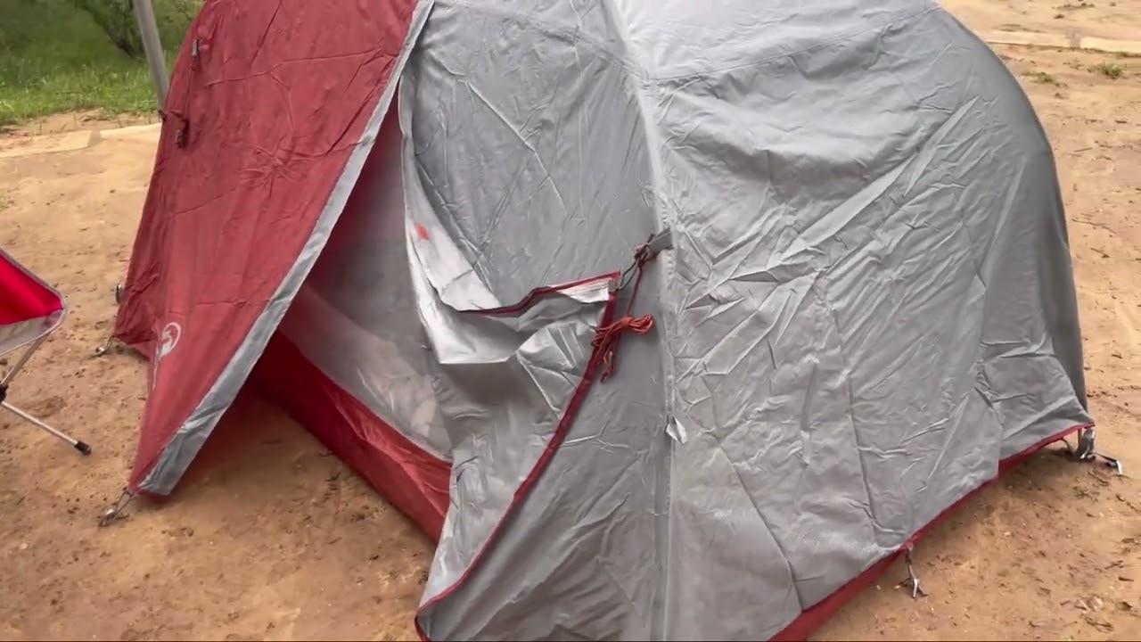Klymit Cross Canyon 2 tent setup while out camping during day and night