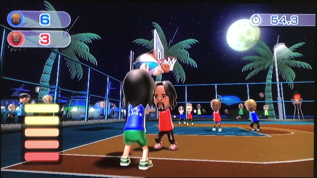 Wii Sports Resort Series: Basketball Pickup Game (Emerson vs. Emma)