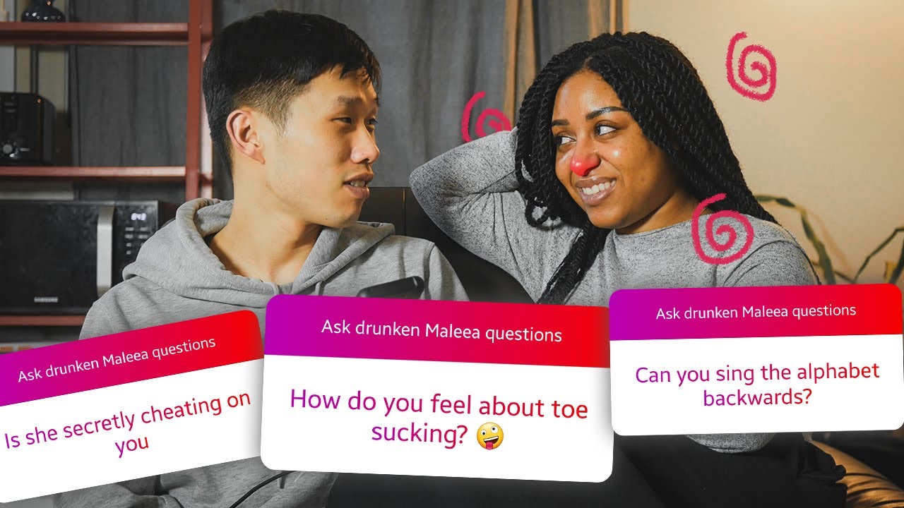 I Asked My Drunk Fiancée Weird Questions | AMBW Couple