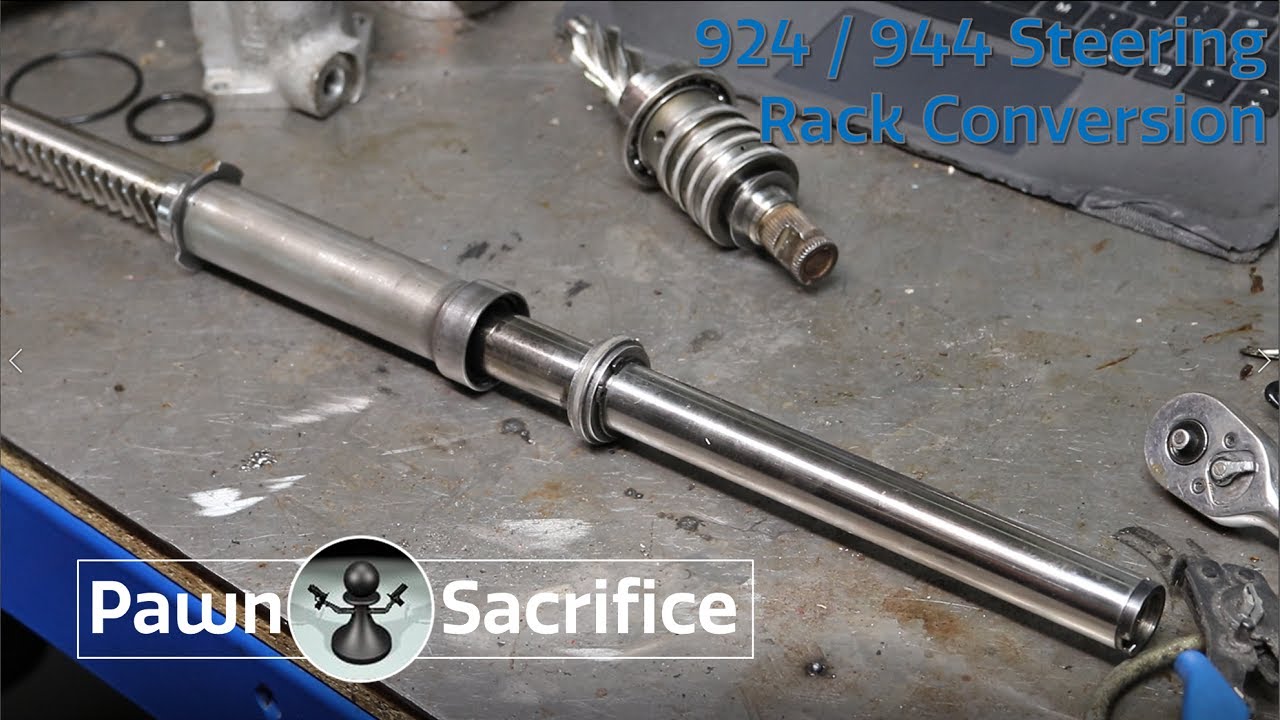 Power to manual steering rack conversion | 924 S Turbo Build 54