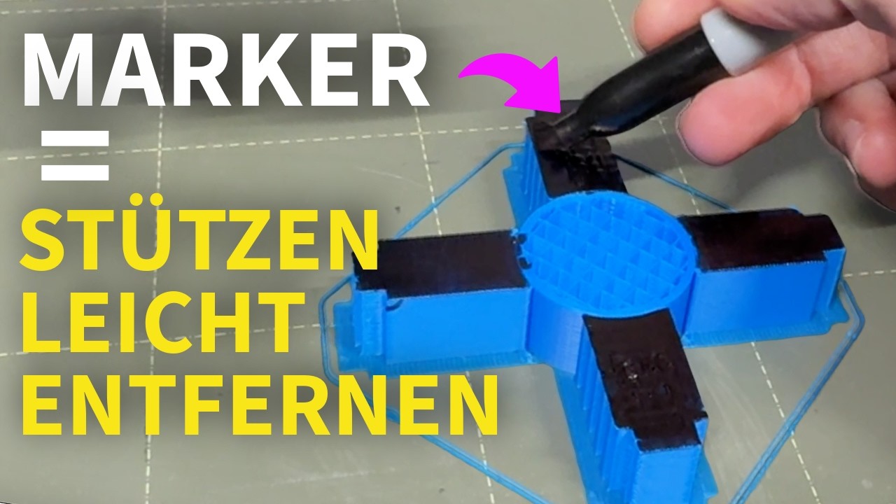 Perfekte 3D-Druck Stützstrukturen durch diese Tricks!