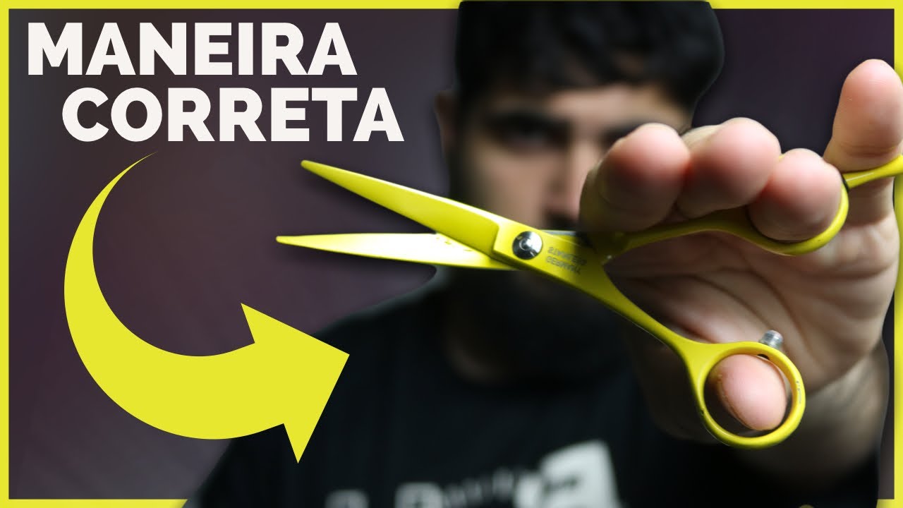 COMO SEGURAR A TESOURA CERTO!