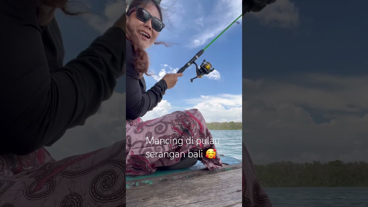 Keseruan mancing di pulau serangan bali