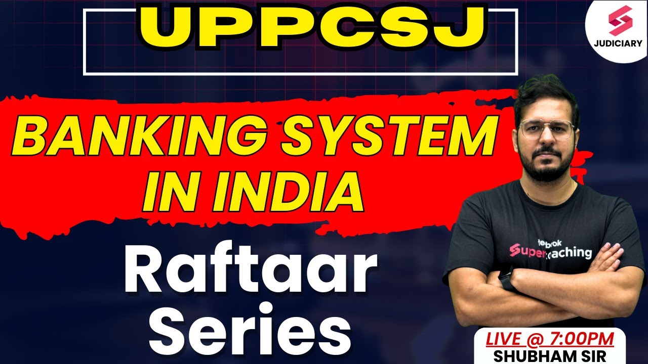 Economics Introduction For UPSCJ | UPSCJ Exam preparation |Banking System in India| Shubham Upadhyay