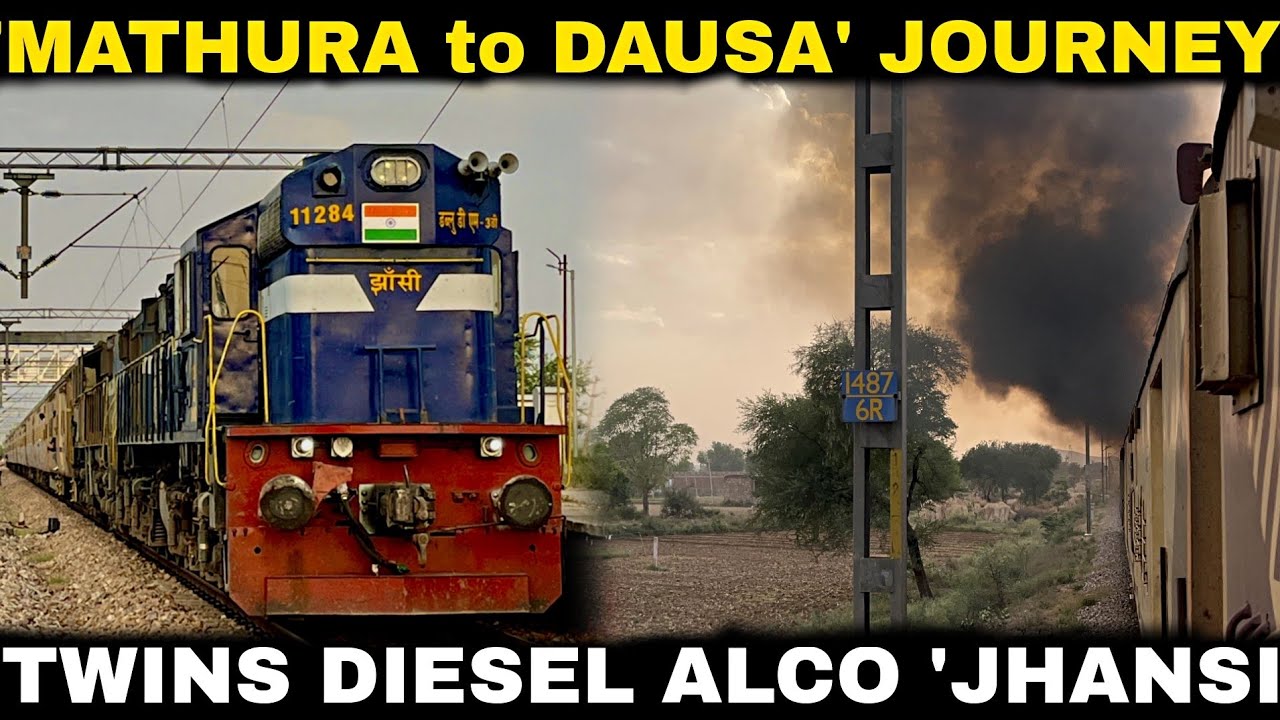 Jhansi Diesels - NCR ALCO'S WDM3D WITH MATHURA - GANGAPUR CITY SPECIAL 🔥🔥🔥