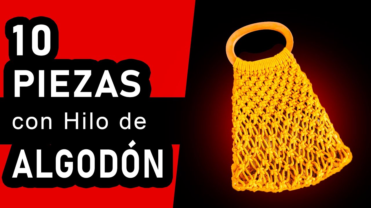 HILO de ALGOD&Oacute;N para MACRAM&Eacute; ✅ 10 Proyectos LISTOS Para Hacer✅