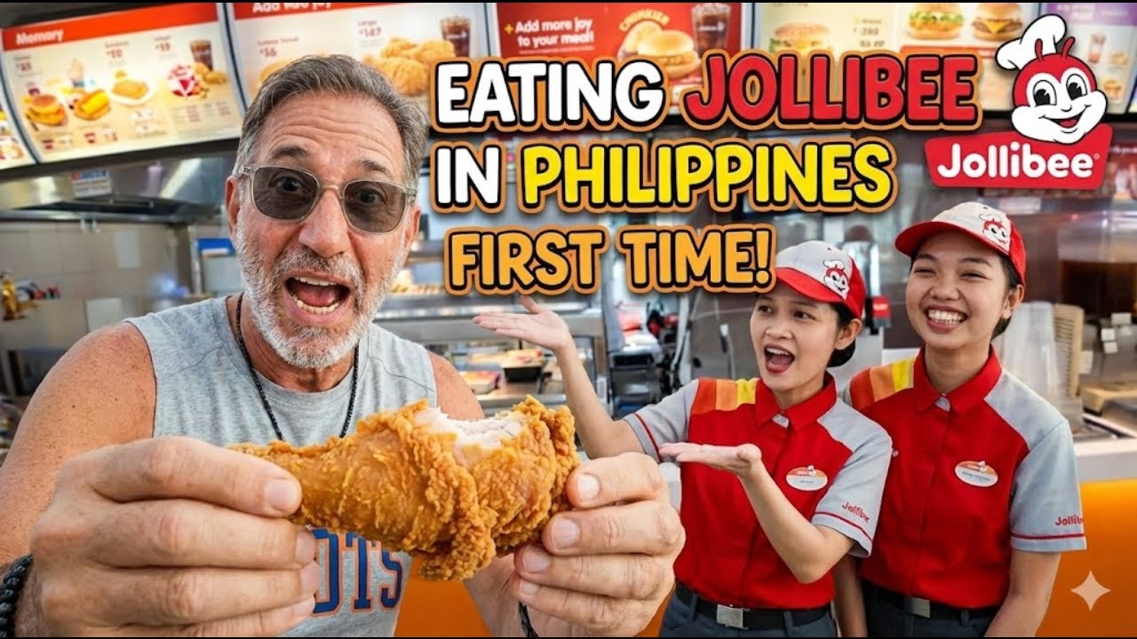 I Finally Tried Jollibee in The Philippines - I Was NOT Expecting This!