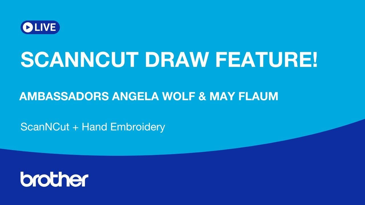 EP: 459 At Your Side Virtually!  ScanNCut Draw Feature + Hand Embroidery - Angela Wolf & May Flaum