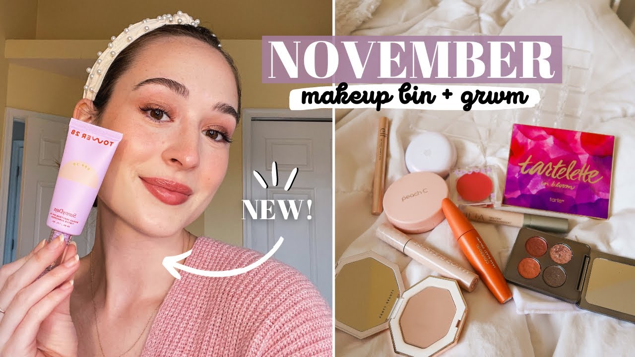 November Makeup Bin + GRWM 💜 | Shopping My Stash!
