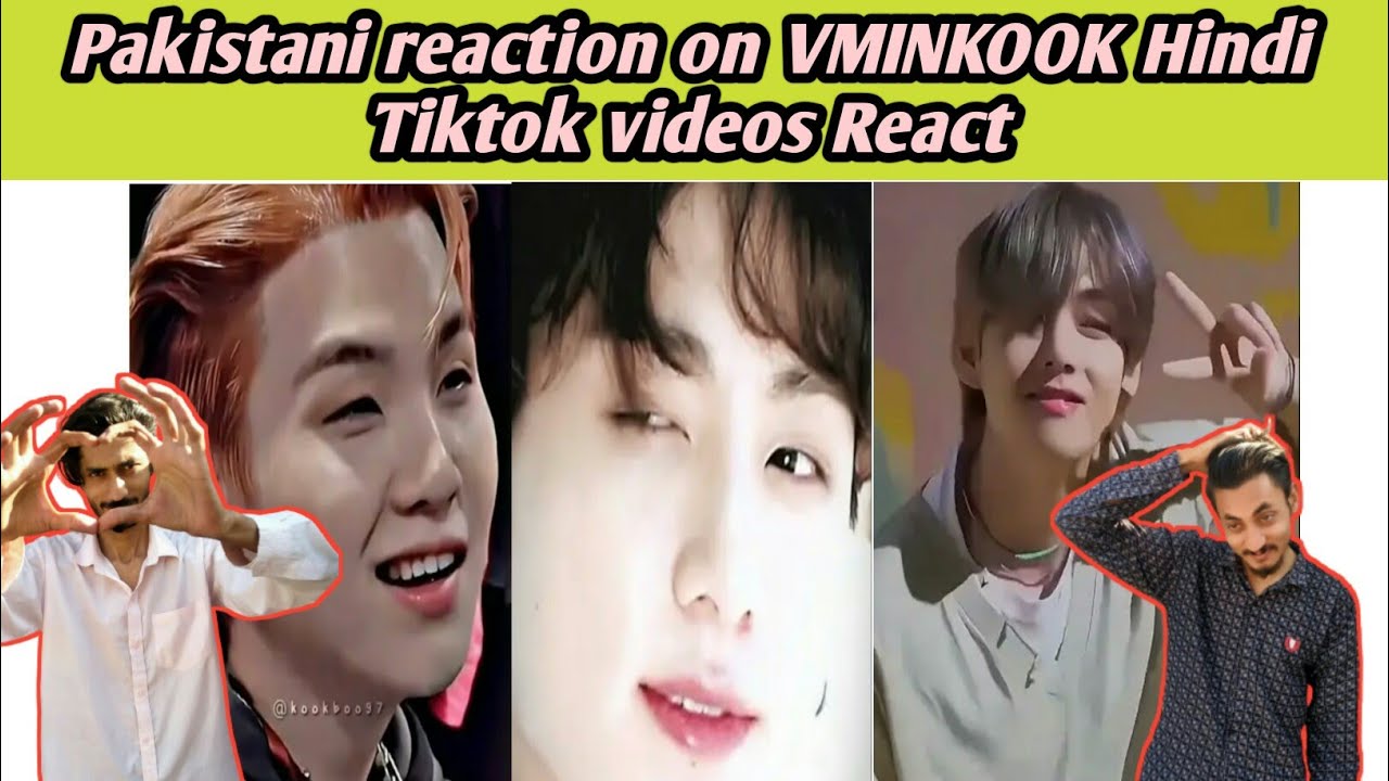 Pakistani Reaction on Jimin+Junkook+kim taehyung (vminkook) tiktok hindi songs | MHReaction