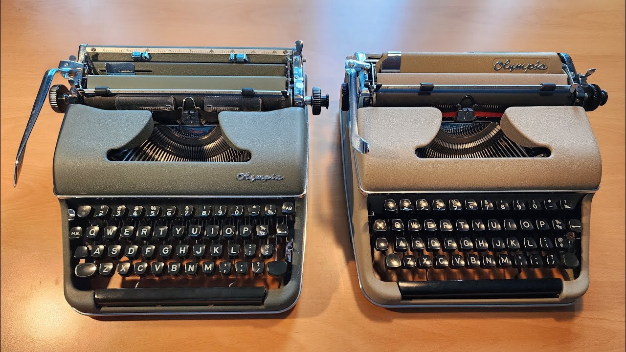 Olympia SM2 & SM3 Typewriters Comparison