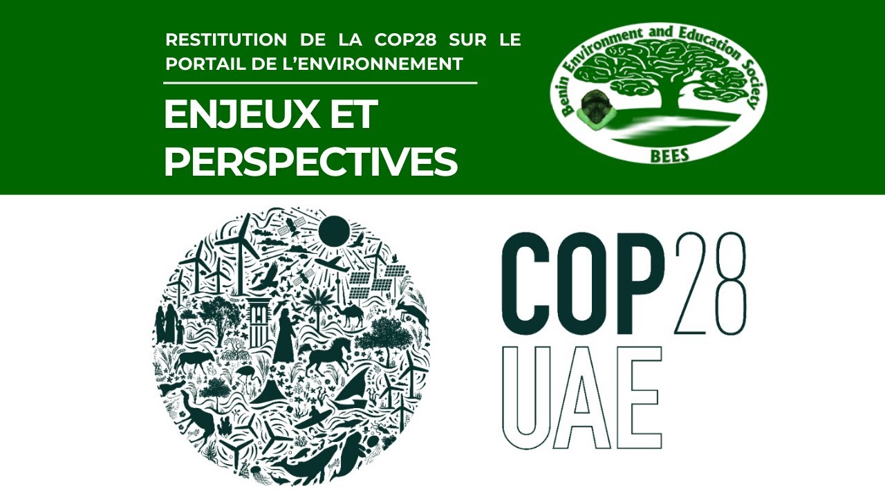 MAXIMIN DJONDO SUR LE PORTAIL DE L’ENVIRONNEMENT POUR LA RESTITUTION DE LA COP28