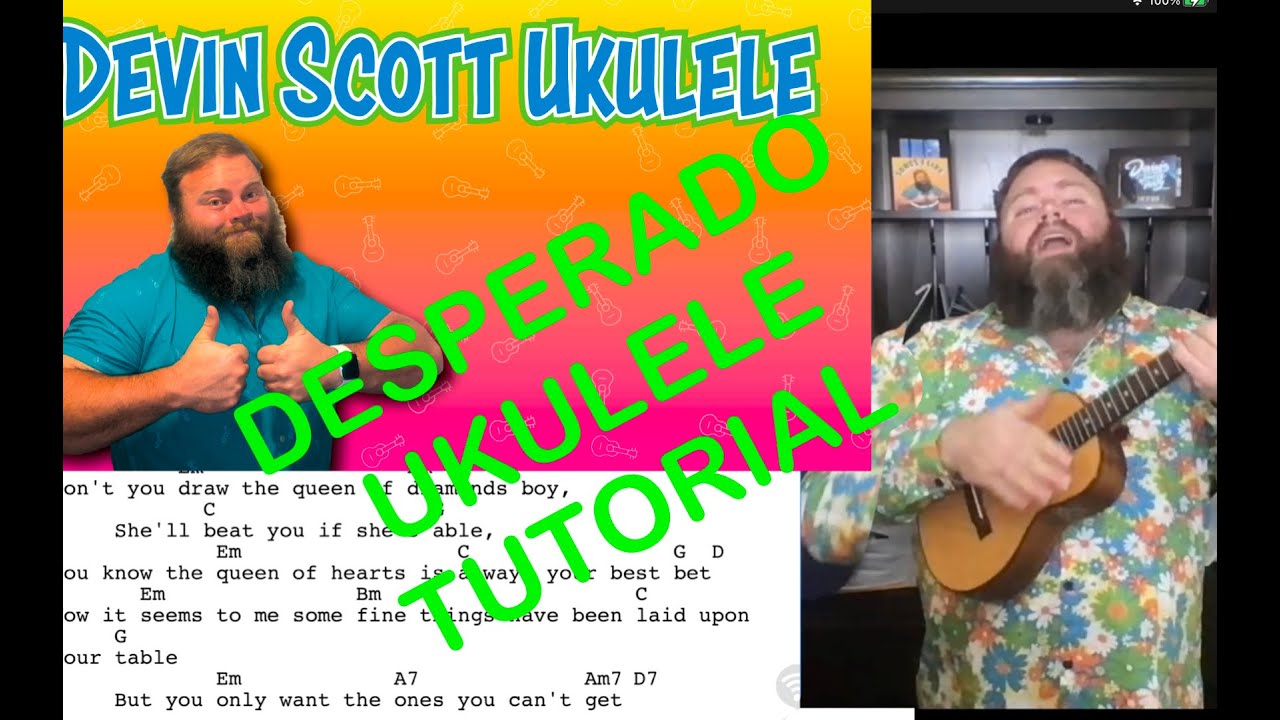 Tutorial Tuesday - Desperado - Ukulele tutorial