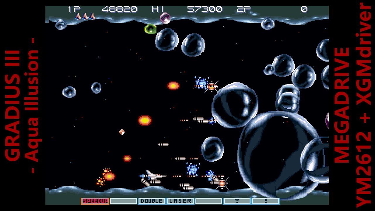 [BGM] GRADIUS III -Aqua Illusion- [MEGADRIVE XGM driver]