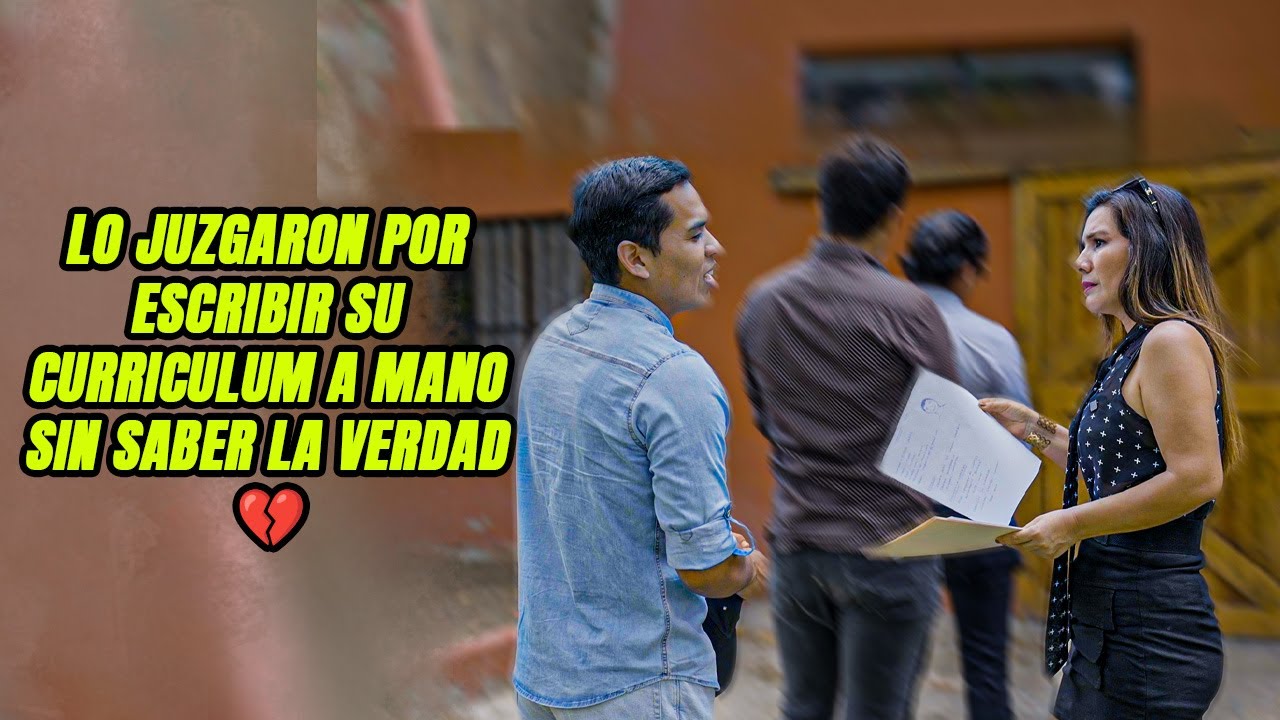 Lo juzgaron por escribir su curriculum a mano sin saber la verdad 💔