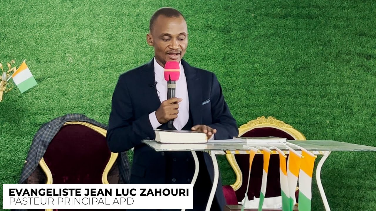 PREDICATION DE L'EVANGELISTE JEAN LUC ZAHOURI ,LORS D'UNE VEILLEE ORGANISEE PAR UNE EGLISE