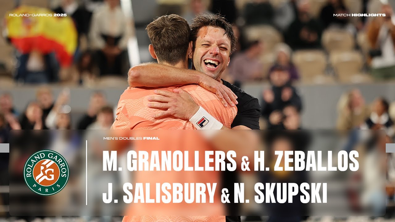 Highlights Granollers/Zeballos vs Salisbury/Skupski Men's Doubles Final | Roland-Garros 2025