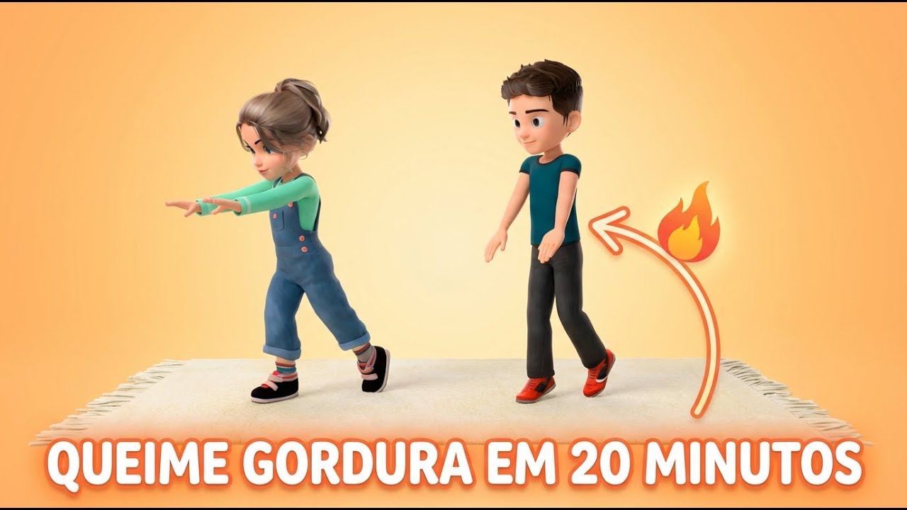 Treino Infantil: Queime Gordura em 20 Minutos em Casa!