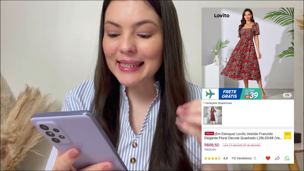 Moda evangélica/Modesta baratinha na SHOPEE - Provando minhas novas peças da  LOVITO
