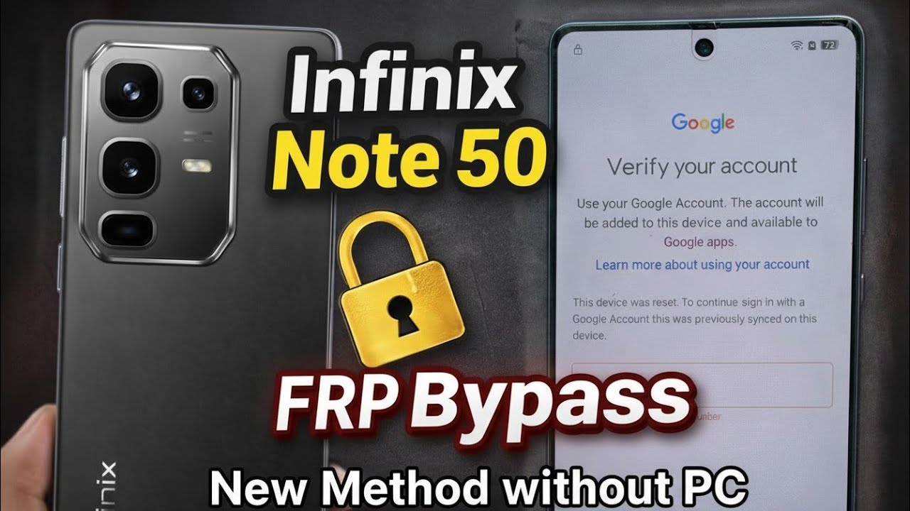 Infinix Note 50 FRP Bypass | Infinix x6858 | 100% Working Without PC