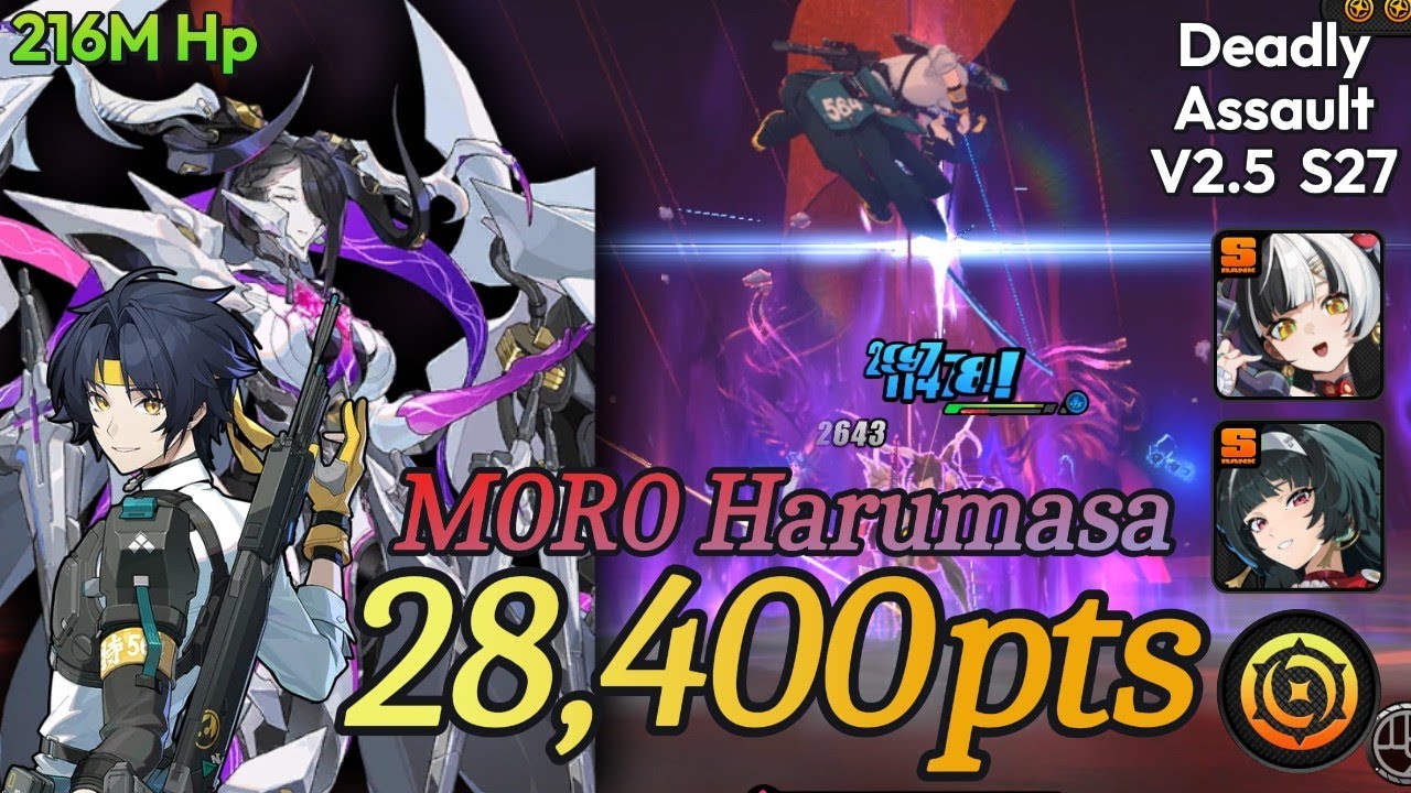 28.4k Deadly Assault - Harumasa M0R0 Primordial Nightmare -(M0R0Astra M0R1Dialyn)| Zenless Zone Zero