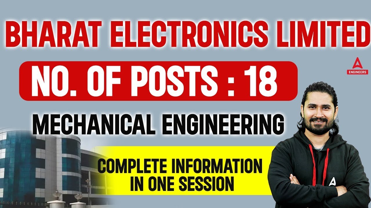 BHARAT ELECTRONICS LIMITED | BEL Recruitment 2023 |  Complete Information in one Session