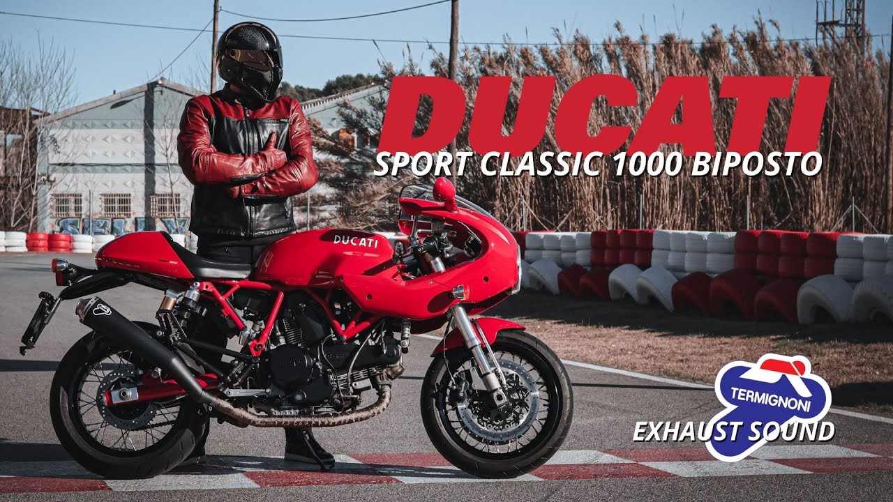 Ducati Sport Classic 1000 Biposto - Termignoni Exhaust Sound | Girona Cafe Racers | ASMR VIDEO