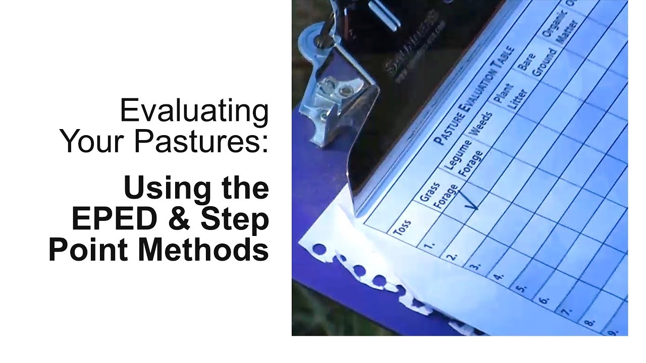 Horse Pasture Evaluation: Using the EPED & Step Point Methods