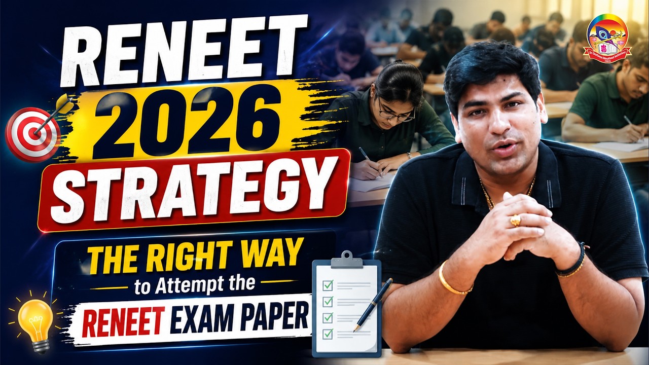 RENEET 2026 Strategy | The Right Way to Attempt the RENEET Exam Paper | @srichaitanyagosala