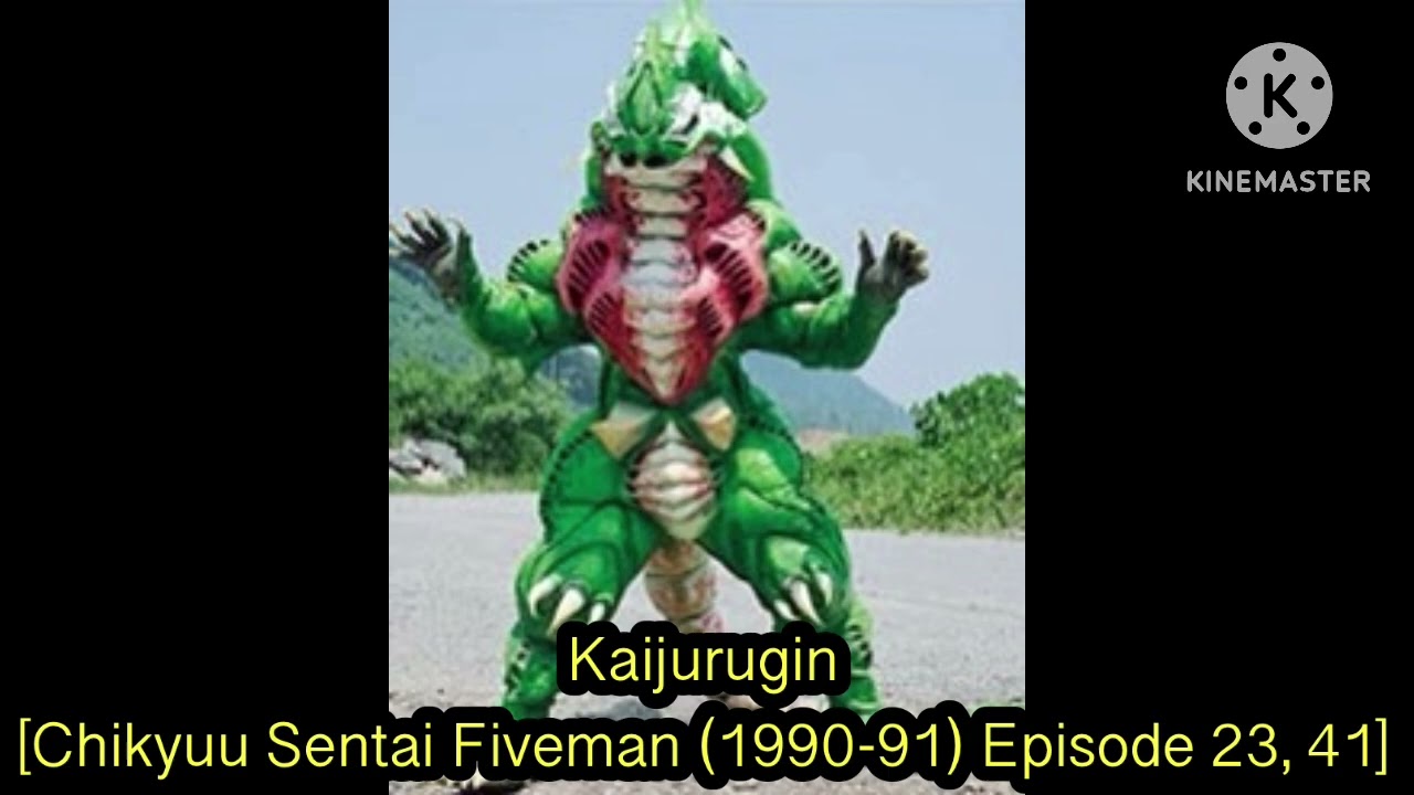 All Chikyuu Sentai Fiveman Monsters/Villains