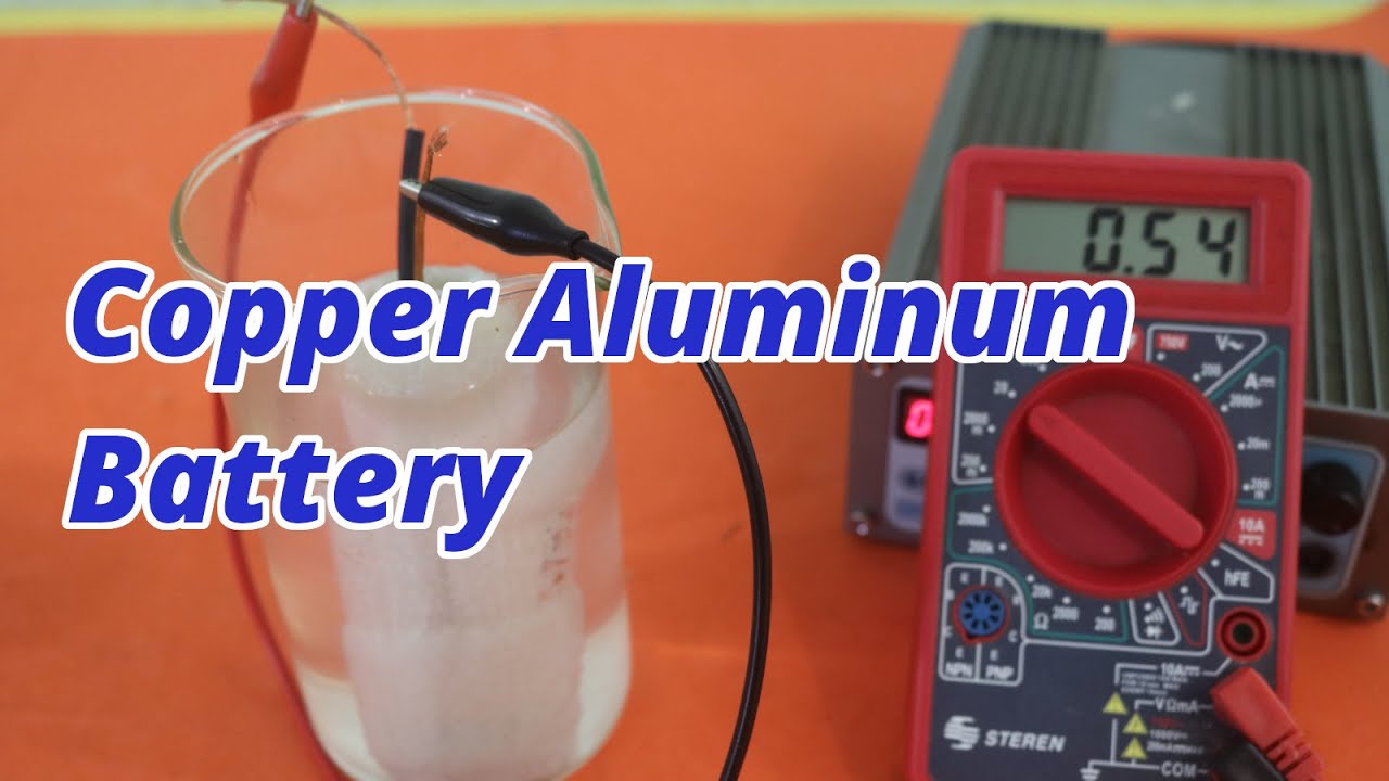 DIY Copper Aluminium Battery - 800 mA